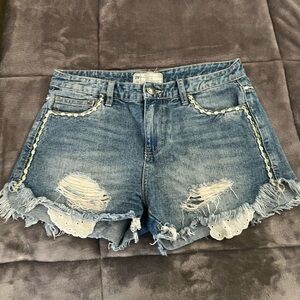 Free People jean shorts